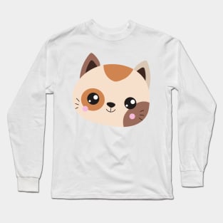 Cute Cat, Kitty, Kitten, Little Cat, Cute Animal Long Sleeve T-Shirt